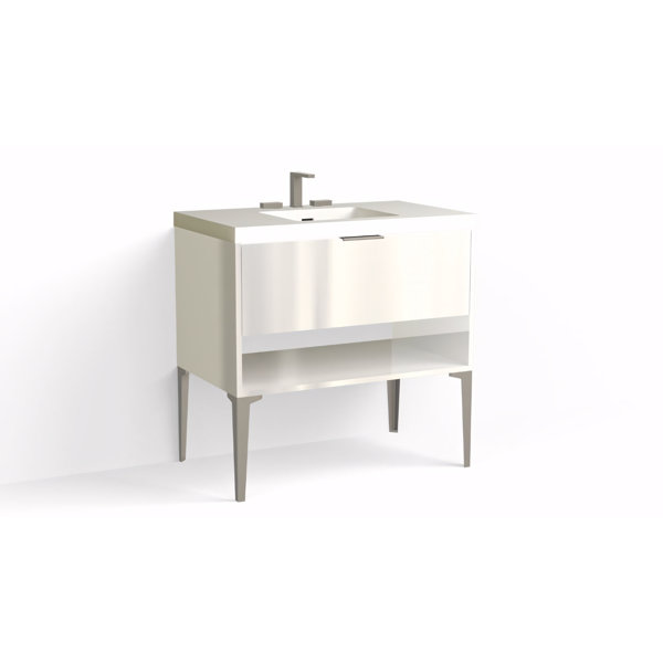 The Furniture Guild Guilder 3 36" Vanity and Top with Dean Leg Wayfair